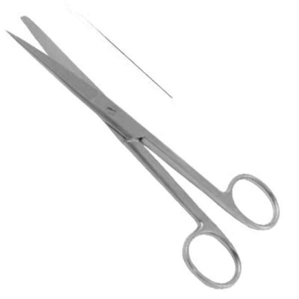 thumbnail image 2 of Get 12 Precision Operating Scissors For Vet Or Surgical Use – Sharp/Blunt, Straight & Curved 2 of 3